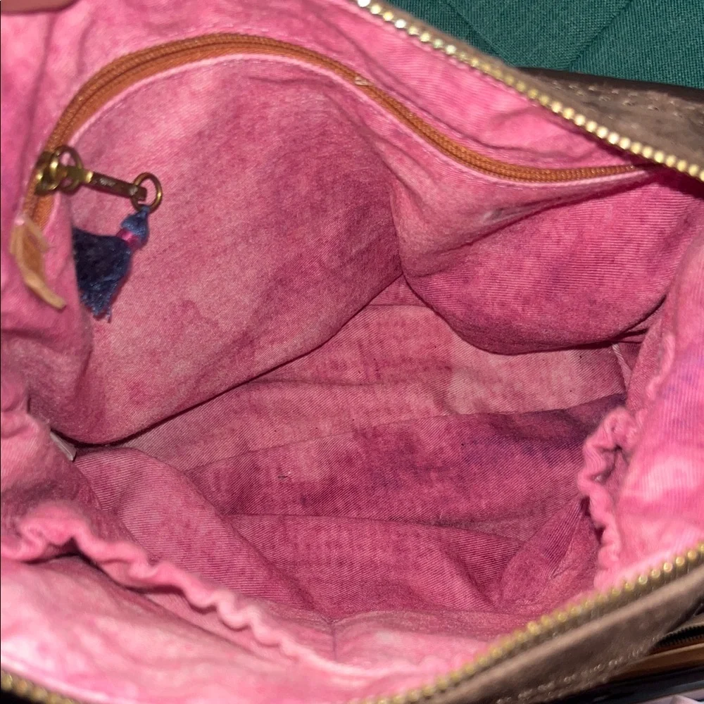 The Sak Leather Patchwork Shoulder Bag